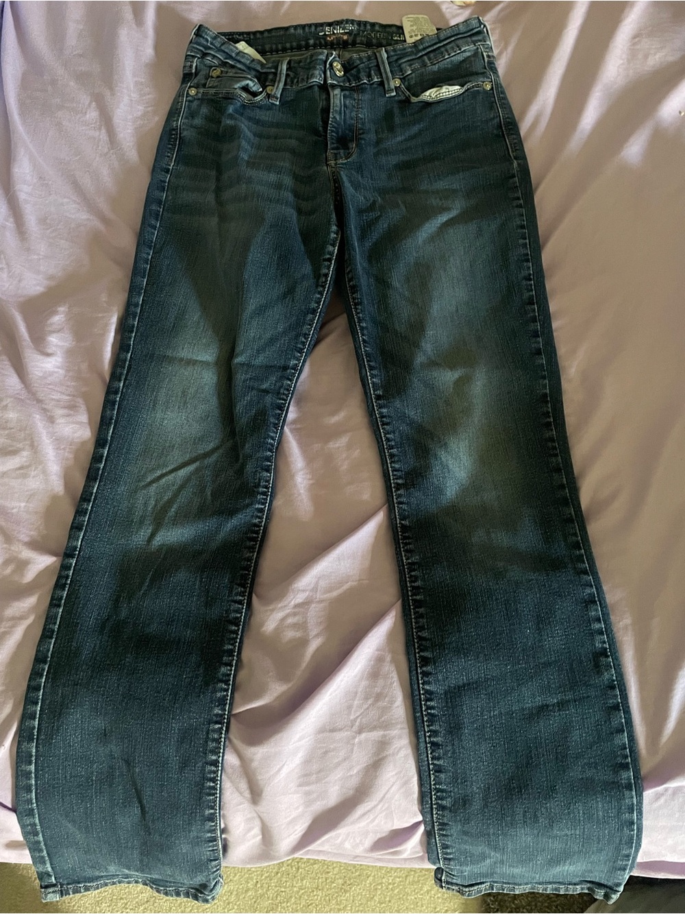 Girls Levi’s Blue Straight-Leg Jeans